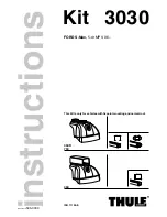 Preview for 1 page of Thule 3030 Instruction Manual