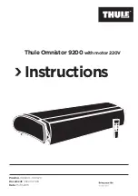 Thule 306601 Instructions Manual предпросмотр