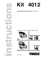 Thule 4012 Instructions Manual preview