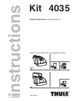 Thule 4035 Installation Instructions Manual preview