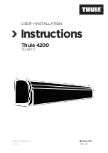 Preview for 1 page of Thule 4200 3028 Series Instructions Manual