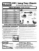 Preview for 1 page of Thule 591 Installation Instructions