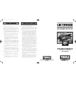 Preview for 1 page of Thule 600 Installation Instructions