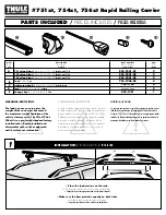 Thule 751xt Manual предпросмотр