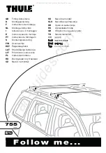 Предварительный просмотр 1 страницы Thule 755 Fitting Instructions Manual