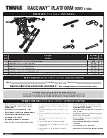 Preview for 1 page of Thule 9003 RACEWAY User Manual