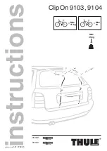 Thule 910301 Instructions Manual preview