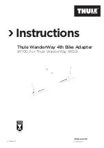 Thule 911700 Instructions Manual предпросмотр