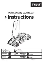 Thule 920020 Instructions Manual preview