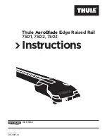 Thule AeroBlade Edge 7501 Instructions Manual preview