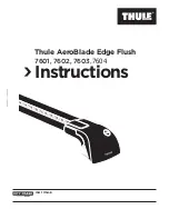 Предварительный просмотр 1 страницы Thule AeroBlade Edge 7601 Instructions Manual