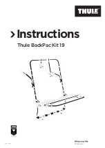 Thule BackPac Kit 19 Instructions Manual preview