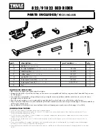 Preview for 1 page of Thule Bed Rider 822/91822 Assembling Instructions