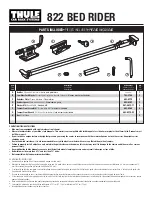 Предварительный просмотр 1 страницы Thule Bed Rider 822 Assembling Instructions