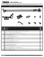 Preview for 1 page of Thule BED-RIDER 822XTR Manual