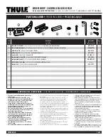 Thule BED-RIDER BRLB Manual preview