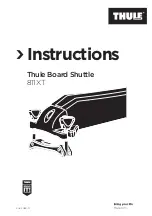 Thule Board Shuttle 811XT Instructions Manual preview