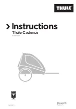 Предварительный просмотр 1 страницы Thule Cadence 101018 Series Instructions Manual