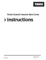 Предварительный просмотр 1 страницы Thule Chariot Corsaire Rain Cover Instructions