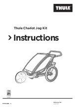 Thule Chariot Jog Instructions Manual preview