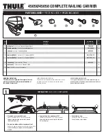 Thule COMPLETE RAILING CARRIER 45050 Installation preview