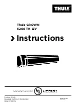 Thule CROWN 5200 TH Instructions Manual preview