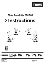 Thule DockGlide 896000 Instructions Manual предпросмотр