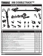 Thule DOUBLETRACK 990 Installation Manual предпросмотр