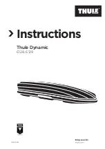 Preview for 1 page of Thule Dynamic 800/M 6128 Instructions Manual