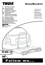 Thule EasyBasket 948-3 Fitting Instructions предпросмотр