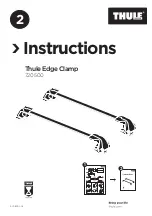 Предварительный просмотр 1 страницы Thule Edge Clamp 720500 Instructions Manual