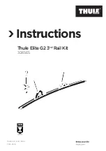 Thule Elite G2 3rd Rail Kit Instructions preview