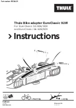 Preview for 1 page of Thule EuroClassic 9281 Instructions Manual