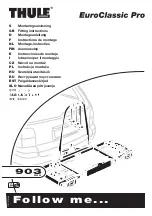 Thule EuroClassic Pro 903 Fitting Instructions Manual предпросмотр