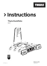 Предварительный просмотр 1 страницы Thule EuroRide 943 Instructions Manual