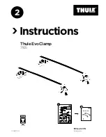 Thule Evo Clamp Instructions Manual preview