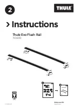 Thule Evo Flush Rail Instructions Manual предпросмотр