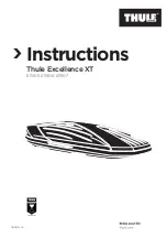 Предварительный просмотр 1 страницы Thule Excellence XT 611905 Instructions Manual