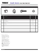 Preview for 1 page of Thule FOOT PACK 300 Installation Instructions