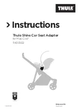 Thule for Maxi Cosi Instructions Manual preview