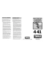 Preview for 1 page of Thule Ford Explorer 441 Instruction Manual