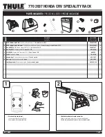 Preview for 1 page of Thule Honda 770 2007 Installation Instructions Manual