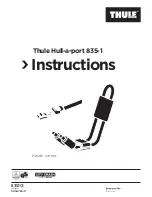 Preview for 1 page of Thule Hull-a-port 835-1 Instructions Manual