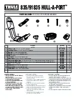 Preview for 1 page of Thule Hull-a-port 835 Manual