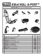 Preview for 1 page of Thule HULL-A-PORT 835xt Manual