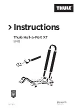 Preview for 1 page of Thule Hull-a-Port XT 848 Instructions Manual