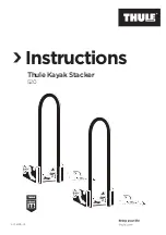 Preview for 1 page of Thule Kayak Stacker 520 Instructions Manual