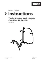 Предварительный просмотр 1 страницы Thule Kepler One Five Six T4200 Instructions Manual