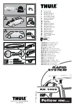 Thule Kit 1003 Fitting Instructions Manual preview