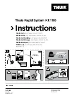 Thule Kit 1110 Instructions предпросмотр